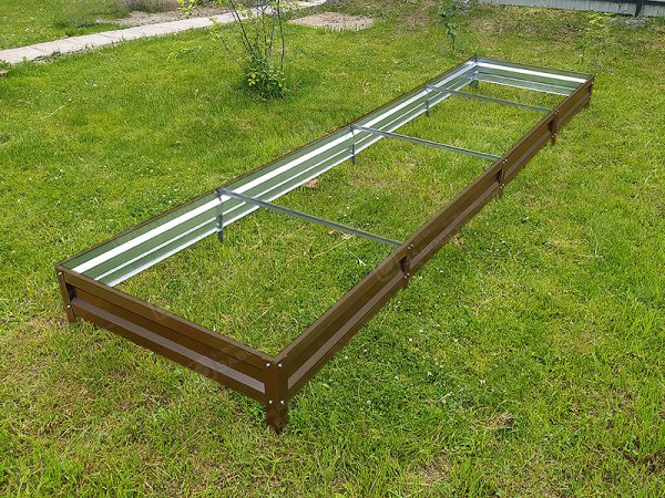 20-8017-1 Грядка «Усиленная» с полимерным покрытием (высота 15 см) — изображение 1